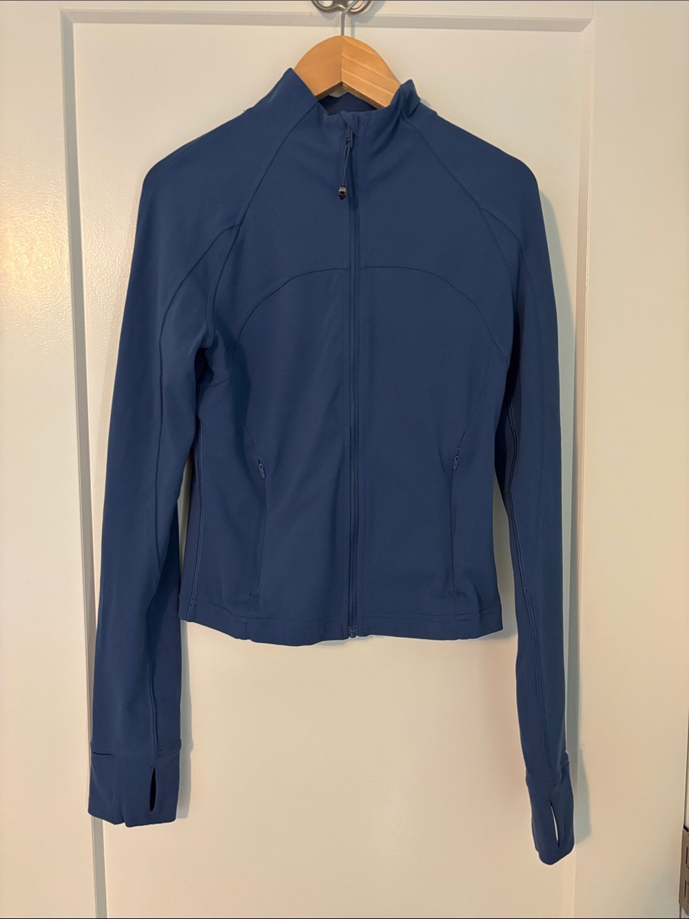 Lululemon Cropped Define Jacket Nulu, Pitched Blue, Size 6